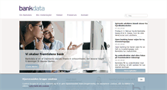 Desktop Screenshot of bankdata.dk